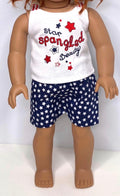 18" Doll Outfit with Embroidered Shirt for 18" Dolls