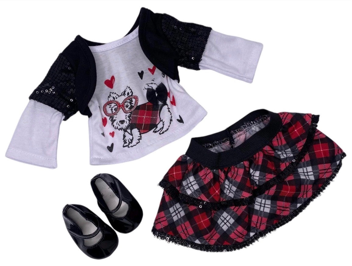 18" Doll Outfit with with Puppy Graphic for 18" Dolls