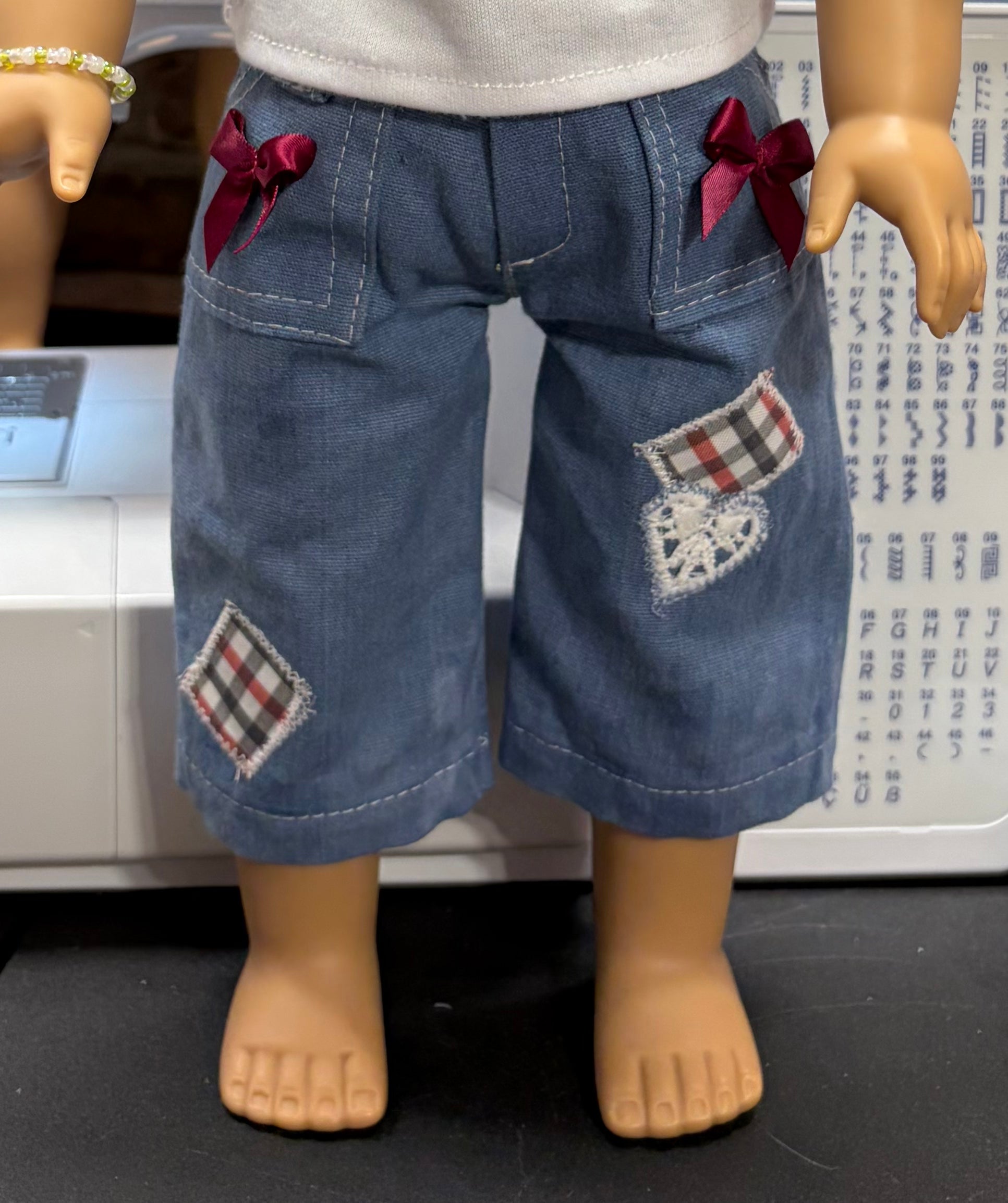 Samantha Parkington Inspired Distressed Cropped Jeans