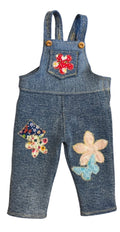American Girl Doll Inspired Patchwork Overalls for 18" Dolls