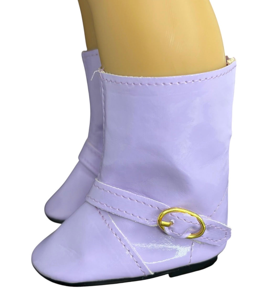 18" Doll Lavender Boots
