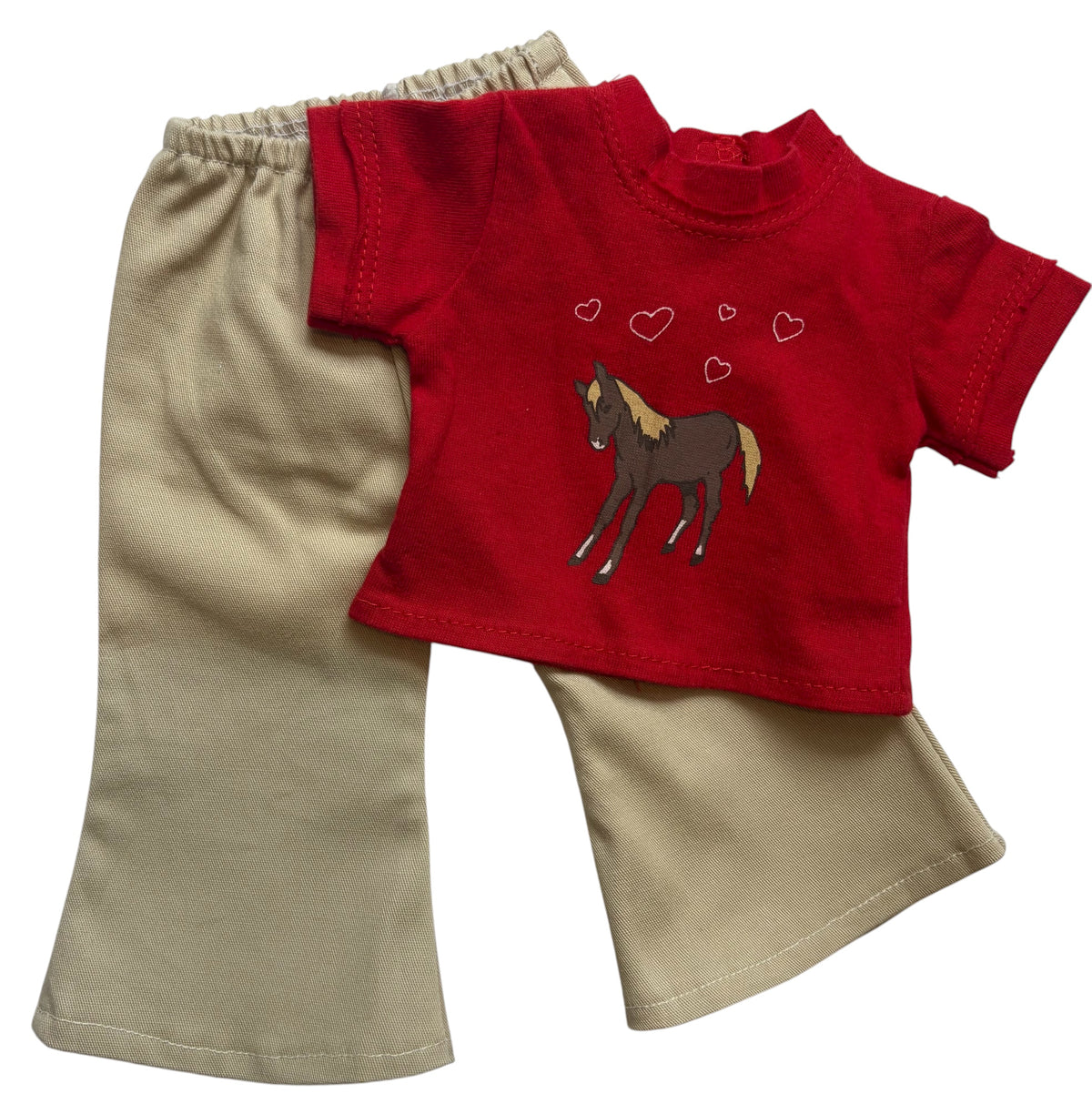 18" Doll Outfit with Pony Graphic on T-Shirt for 18" Dolls