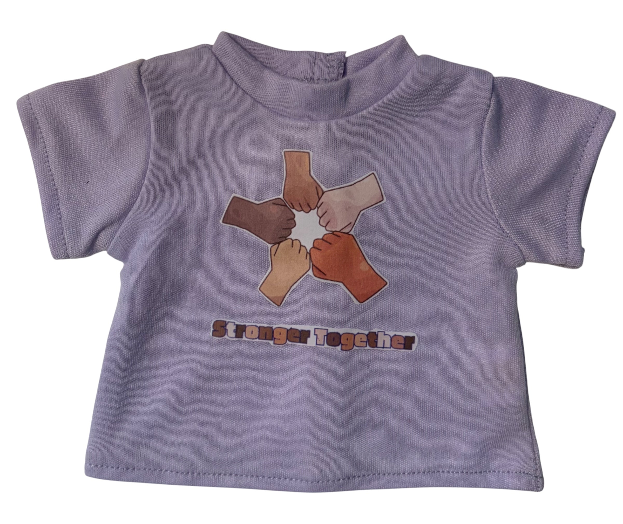 18" Doll T-Shirt - Stronger Together 👊🏼