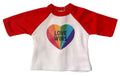 18" Doll T-Shirt 🏳️‍🌈 LOVE WINS 🏳️‍🌈