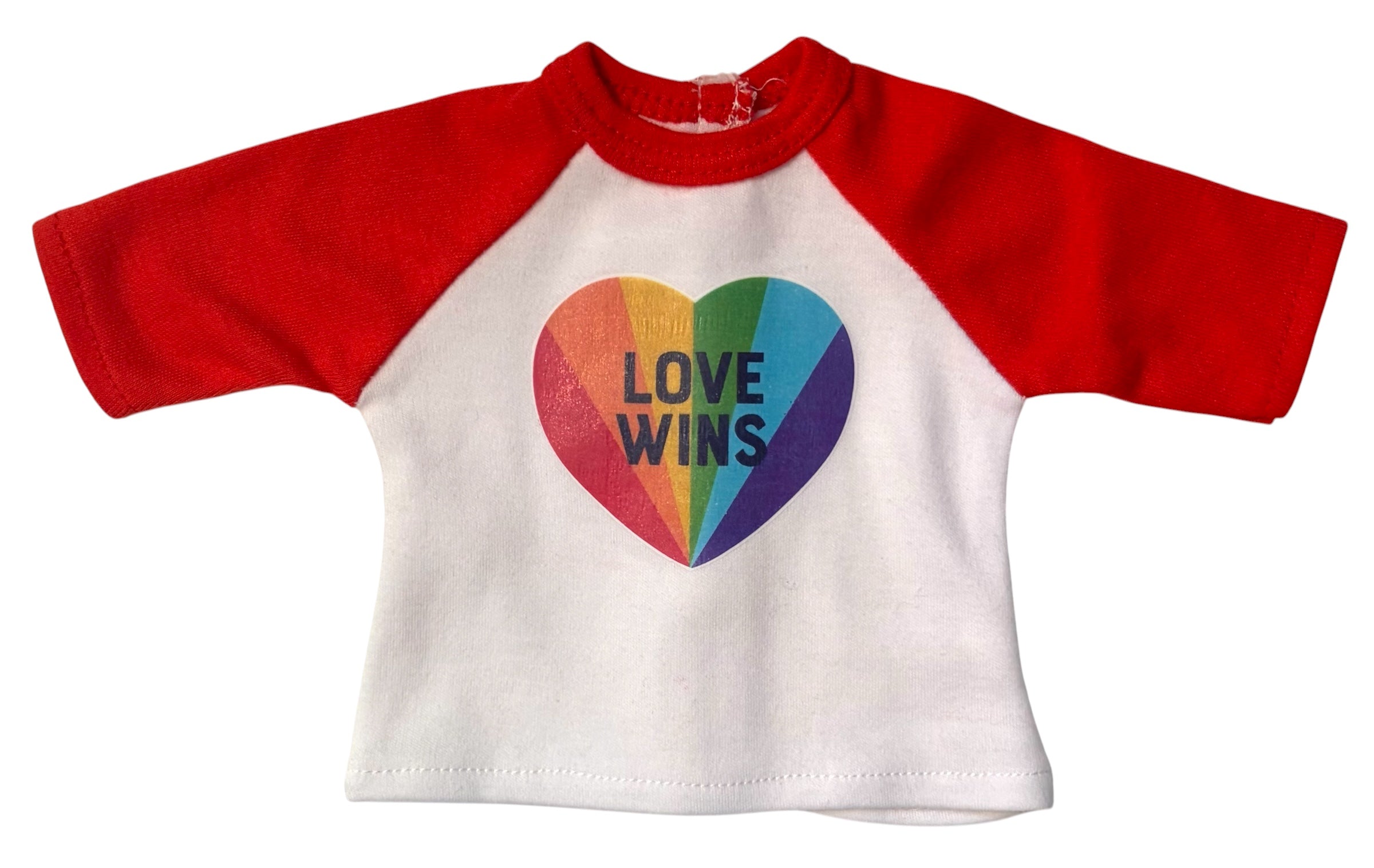 18" Doll T-Shirt 🏳️‍🌈 LOVE WINS 🏳️‍🌈