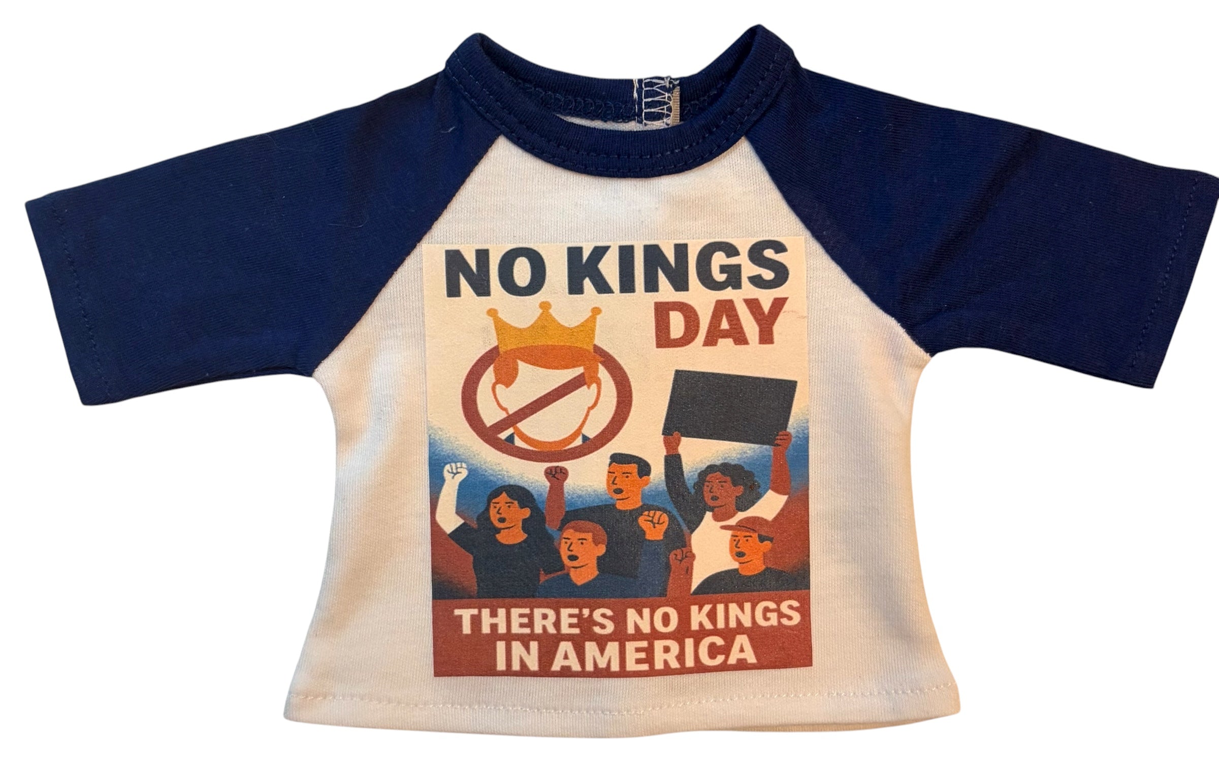 18" Doll T-Shirt - No Kings Day / No Kings in America