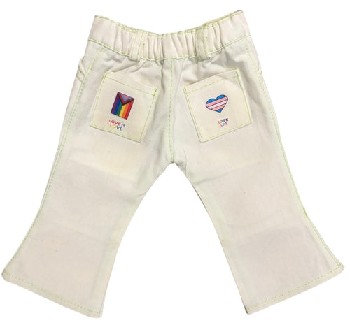 18" Doll Pants 🏳️‍🌈 ☮️ 👊🏼 Human Rights 👊🏼☮️ 🏳️‍🌈