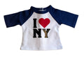 I LOVE NEW YORK Raglan T-Shirt for 18" Dolls