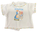 Kirsten Larson Inspired Image on Shirt with Glass Bead Trim