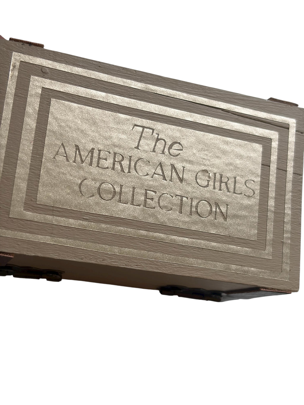 Mini Wood Trunk Inspired by Samantha Parkington's Trunk for 18" Dolls