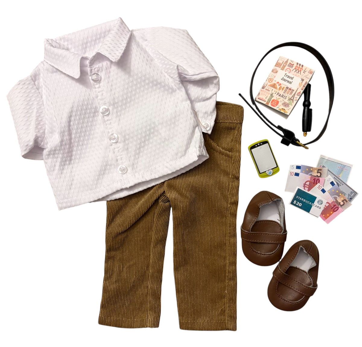 18" Doll Complete Outfit - Tourist / Travel