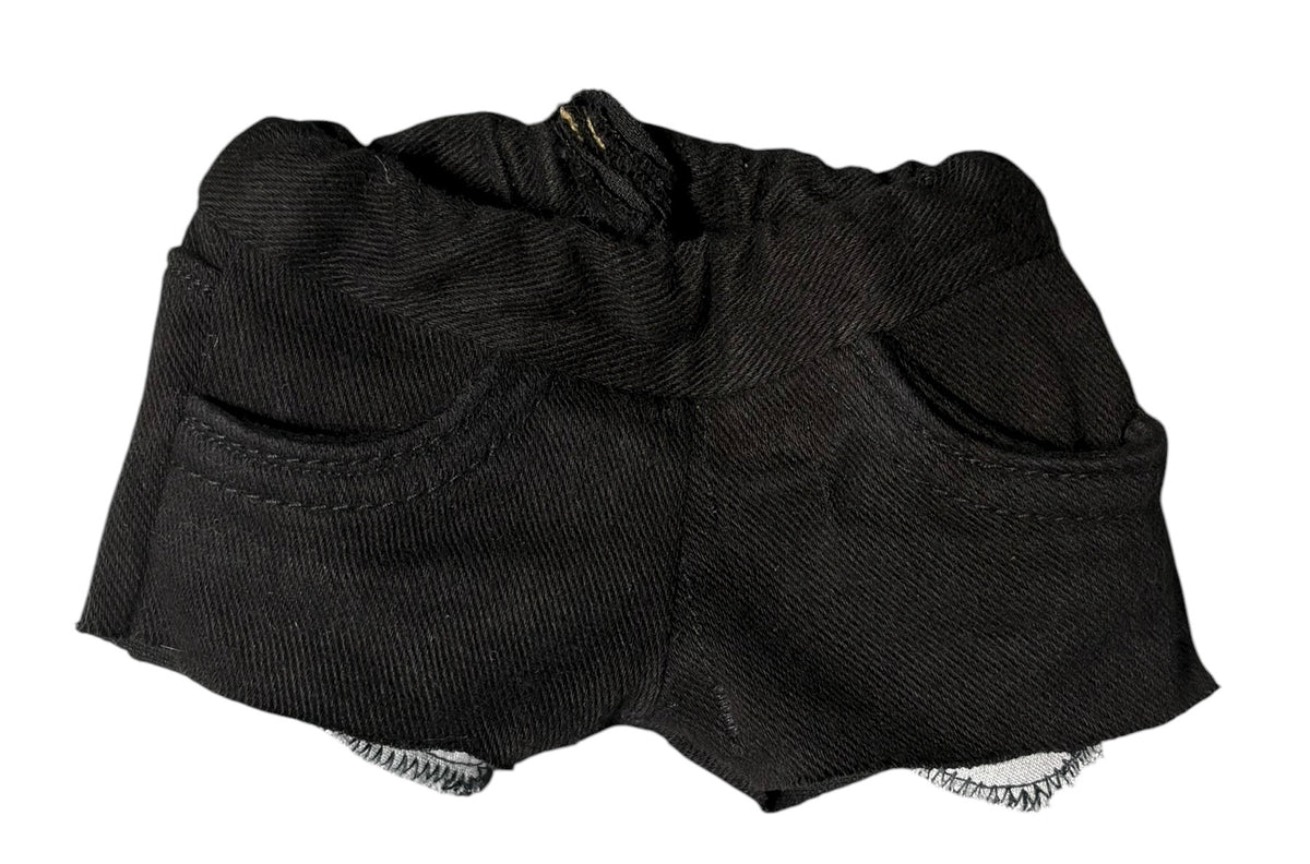 Black Shorts with Functional Pockets for 18" Dolls