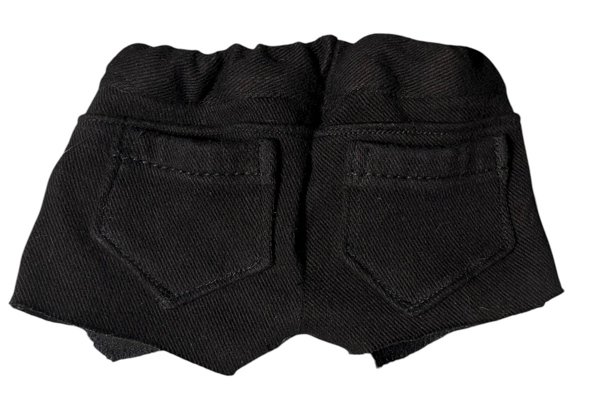 Black Shorts with Functional Pockets for 18" Dolls