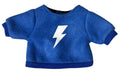 Blue Fuzzy Shirt with Lightening Bolt for 18" Doll