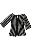 Frankie Inspired Black and White Sweater 18" Dolls