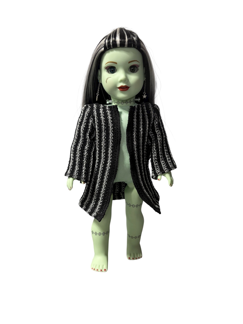 Frankie Inspired Black and White Sweater 18" Dolls