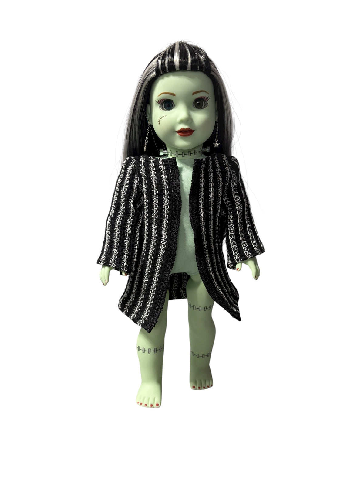 Frankie Inspired Black and White Sweater 18" Dolls